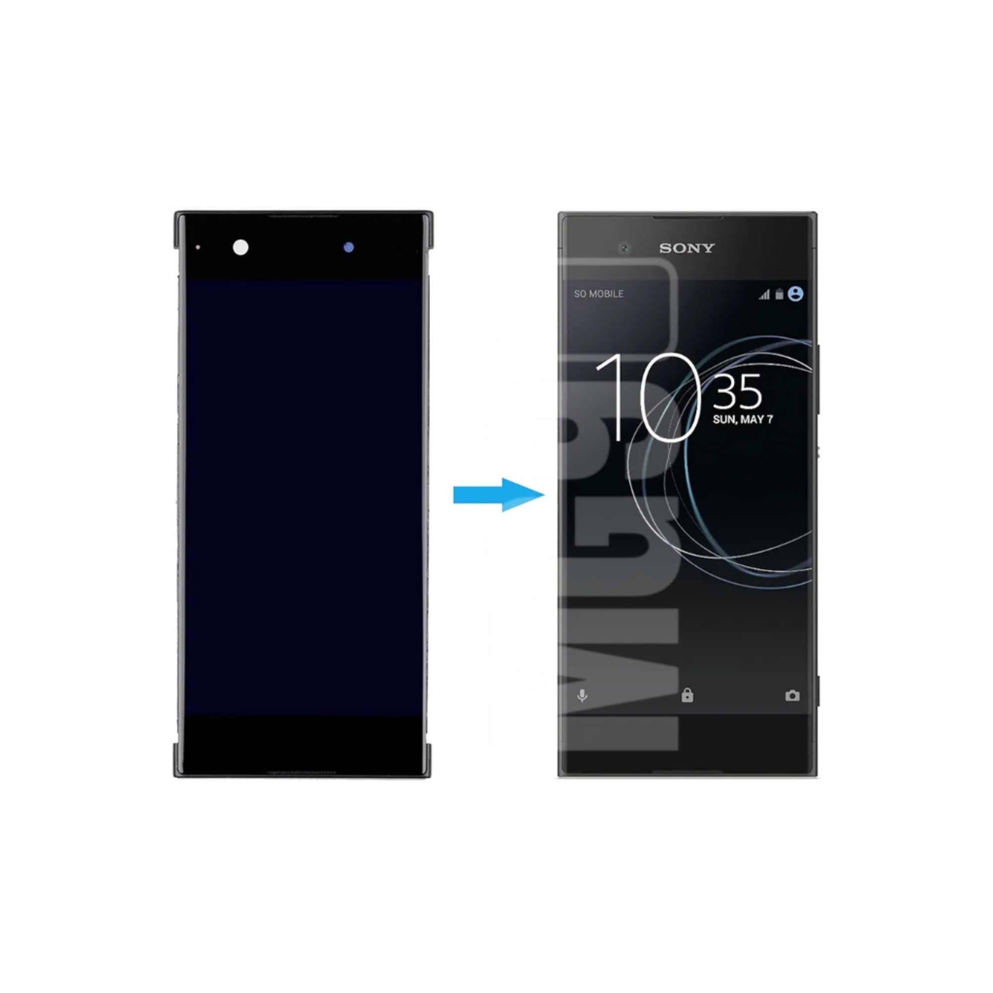 Pantalla Display Sony Xperia XA1 Negro