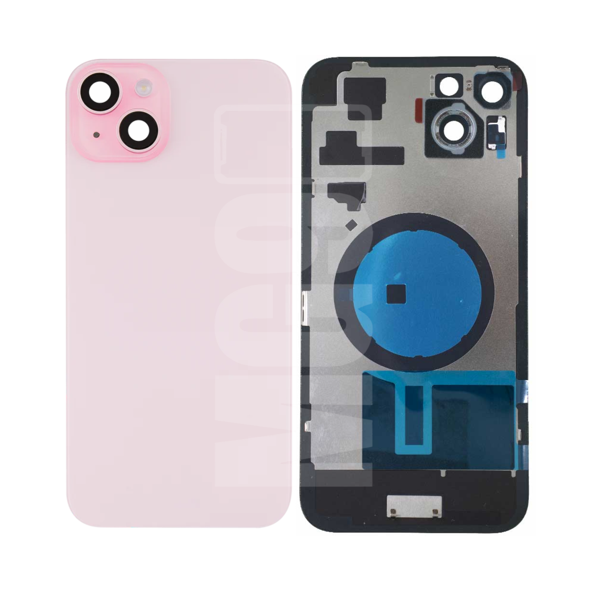 Tapa Apple iPhone 15 Con Cristal Y Grapa